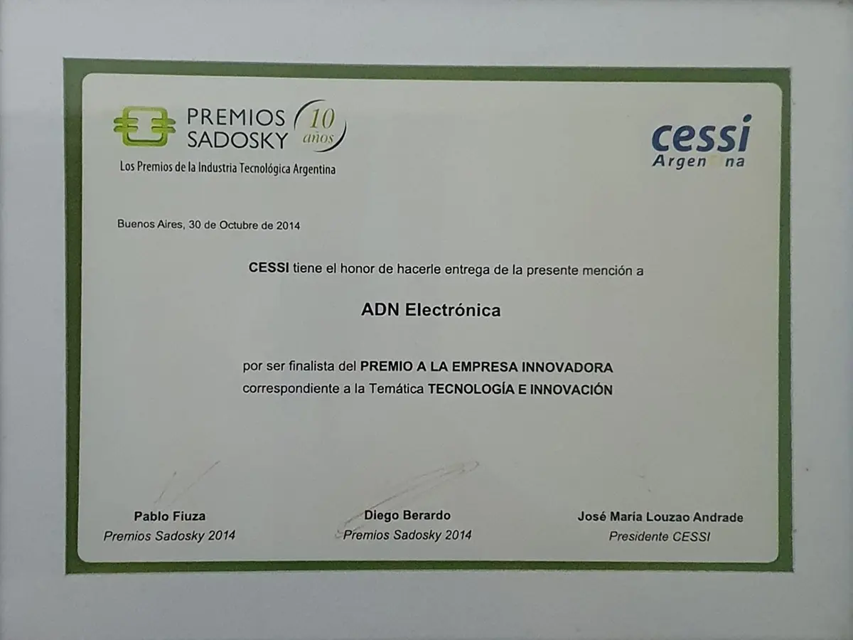 Sadosky Awards 2014 Finalist